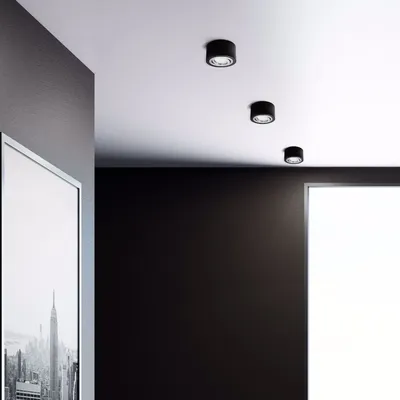 Bergesen Home Точечный светильник черный спот led на потолок в комнату