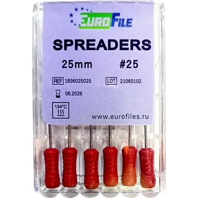 Эндодонтия: Spreaders спредер - конденсация гуттаперчи Mani