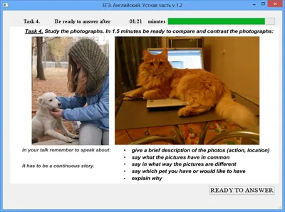 Пример задания 4 (сравнение фотографий) на ЕГЭ по английскому языку - The  Waves of English