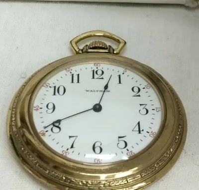 VINTAGE WALTHAM POCKET WATCH CIRCA 1907 6 SIZE OPEN FACE | eBay