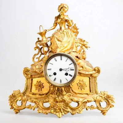 Купить настольные часы \"Momentum\" начала 20 века от Junghans в Украине