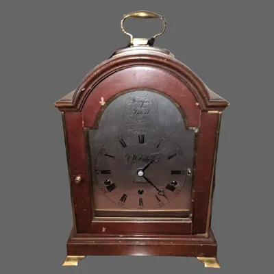 Купить антикварные старинные часы каминные бронзовые в Москве