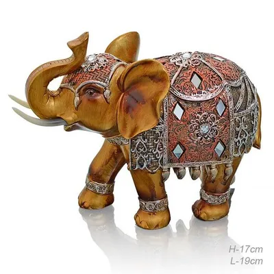 Статуэтка Слон 17 см ⋆ ПОДАРКИ В РЯЗАНИ ⋆ Фигурка слона