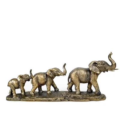 Набор статуэток \"Семь слонов\". Середина ХХ века. Семь слоников — символ  счастья и благополучия в доме! купить в антикварном салоне АртАнтик