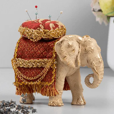 Деревянная статуэтка слона из Индии в интернет-магазине