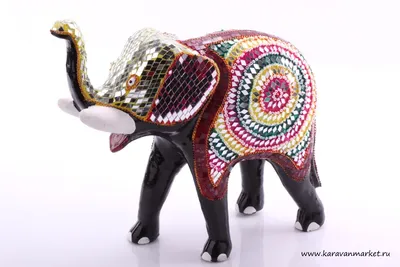 статуэтки слоны купить Украина, Декоративная фарфоровая статуэтка Мудрый  слон описание и характеристики