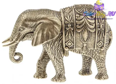 статуэтка Слон Индийский № 1 - купить в магазине БронзаМания