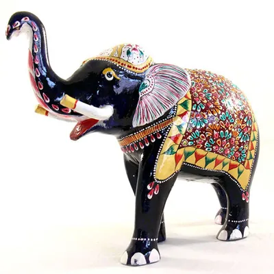 Декоративная статуэтка Слон в золоте купить в Киеве. Заказать статуэтки  слоны в интернет-магазине multiphoto.com.ua