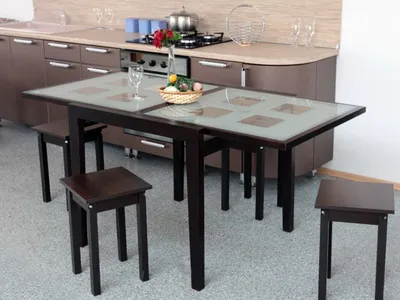 Стеклянный стол на кухне – Планета мебели