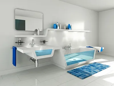 Стеклянные ванны с гидромассажем | Купить ванну из стекла европейских  брендов