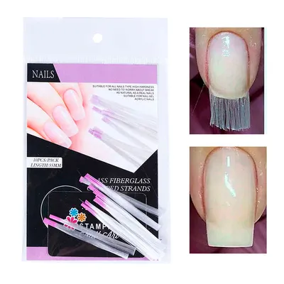 СТЕКЛОВОЛОКНО ДЛЯ НАРАЩИВАНИЯ НОГТЕЙ - NAIL FIBER GLASS (10шт по 50мм)  (ID#953350390), цена: 49 ₴, купить на Prom.ua