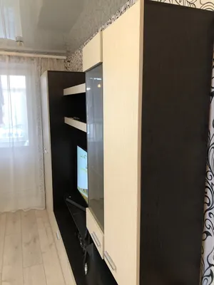Купить модульную стенку-горку в гостиную Виго со шкафом в Красноярске дешево