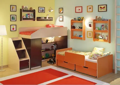 Ксения 1 детская стенка | Детские стенки | Геометрия мебели