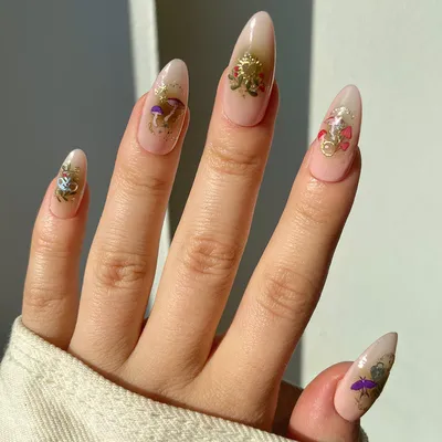 Watercolour Flower Nail Stickers - 064 XXL SoNailicious Stickers -  SoNailicious Boutique