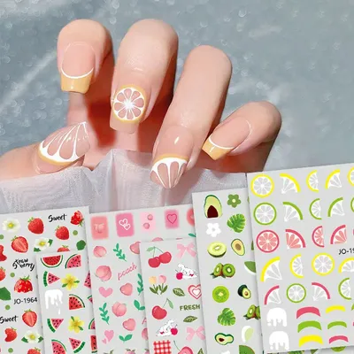 Cute Kawaii nails - Cute characters 3D Nail stickers - Hello South Korea