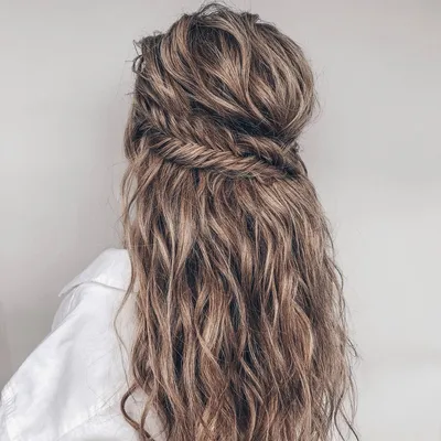 Boho hairstyle | Причёска для невесты, Бохо, Стиль бохо