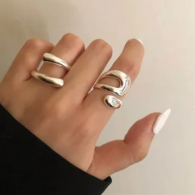 Стильные кольца уникальной формы - купить в Москве, цены на Мегамаркет