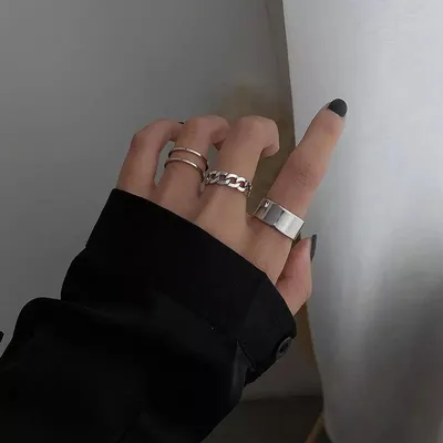 Стильные регулируемые кольца, кольцо бижутерия бренда HONPY купить по  низким ценам в интернет-магазине Uzum (818024)