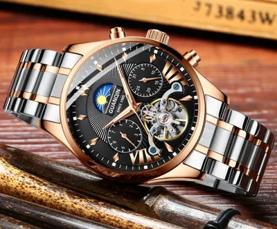 Модные, стильные мужские часы черные (ID#1254997400), цена: 1610 ₴, купить  на Prom.ua