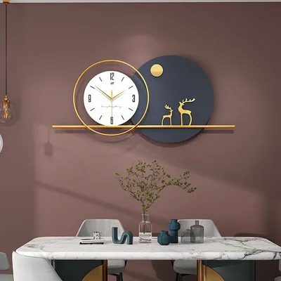 Стильные настенные часы тихие креативные в эстетике минималистичные  металлические настенные часы скандинавский необычный дизайн настенные часы  домашний декор | AliExpress