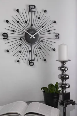 Часы настенные 29cm NORIDONGSAN Note С542 black Дизайнерские часы на стену Стильные  Настенные часы для дома (ID#1705945794), цена: 1890 ₴, купить на Prom.ua
