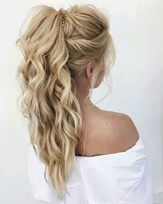 Красивые прически на выпускной на длинные волосы | Braided hairstyles updo,  Prom hair updo, Wedding hair up