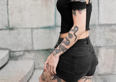 Классные Стильные тату-наклейки в стиле панк для девушек, Вселенная, кошки,  руки, временная татуировка для женщин, Искусственная любовь, тело |  AliExpress