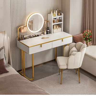 Стол для макияжа, туалетный столик, контейнер для спальни, роскошный  скандинавский туалетный столик, многофункциональный туалетный столик,  предмет для дома | AliExpress
