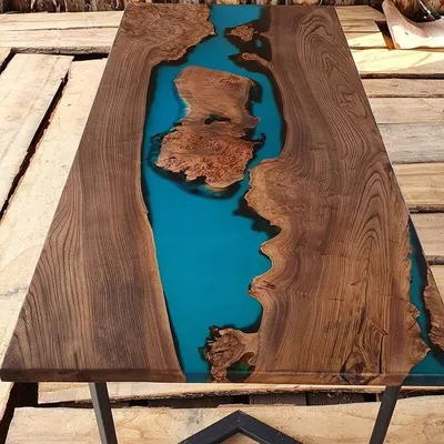 Стол-река из дуба 1800*900*45 - Экодизайн, мебель из дерева, древесина стол- река