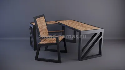 Журнальный стол в стиле Лофт - на заказ в Москве