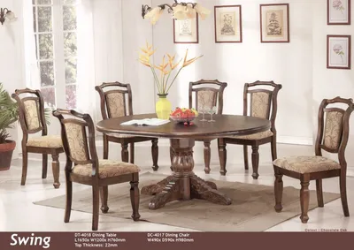 Деревянные стол и стулья Swing, кухонный комплект Свинг, стол и стулья  деревянные купить киев - К-Мебель™