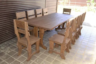 Столы и стулья из дерева, цена Договорная купить в Светлогорске на Куфаре -  Объявление №196714203
