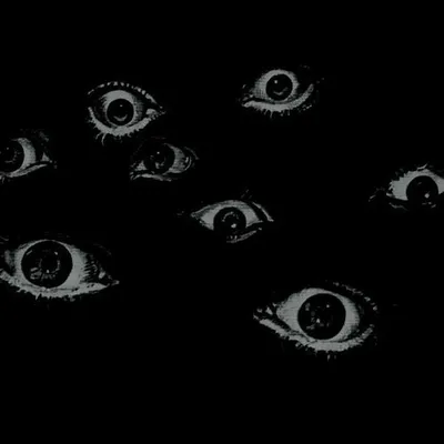 Белые страшные глаза смотрят из …» — создано в Шедевруме