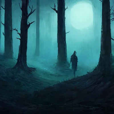 Обои Темный страшный лес, картинки - Обои для рабочего стола Темный страшный  лес фото из альбома: (природа)