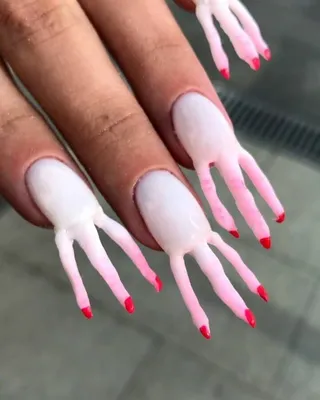 МАНИКЮР БЕЗ КУПЮР FAIL NAIL Неудачный и ужасный маникюр. Непризнанные  шедевры красоты. #ногти #гельлак #юмор #фейл #маникюр… | Crazy nail art,  Manicure, Fail nails