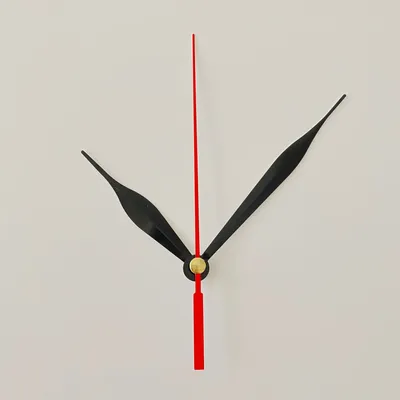 50 комплектов, черные стрелки часов с красной секундой, для самостоятельной  сборки, механизм движения, замена Заводной стрелки | AliExpress