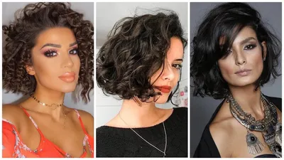 СТРИЖКА КАРЕ НА КУДРЯВЫЕ ВОЛОСЫ 2019 - 2020 / BOB HAIRCUT FOR CURLY HAIR  2019-2020. - YouTube