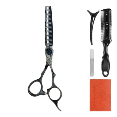 Davis Majutsu Titanium Thinning Профессиональные филировочные ножницы для  стрижки собак и кошек 18 см