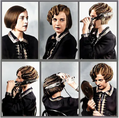 1920's hairstyle | Flapper hair, Finger wave hair, Hair waves