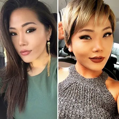 До и после , окрашивание волос +стрижка каре . Мастер Мира | Instagram