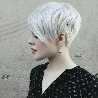 Стрижка пикси 2024: фото новинки с челкой, на короткие и средние волосы,  удлиненная, для женщин 40, 50, 60 лет