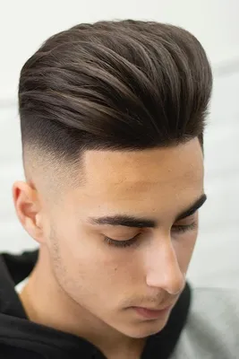 мужские стрижки помпадур модные | Mens hairstyles thick hair, Mens  hairstyles short, High fade haircut