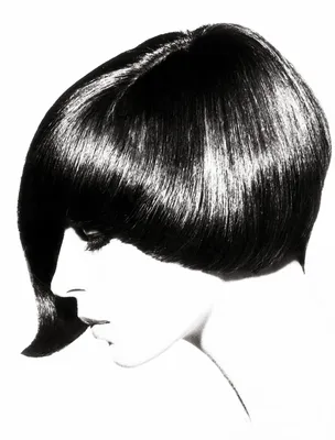 Love this vidal sassoon style Bob | One length hair, Triangle haircut, One  length haircuts