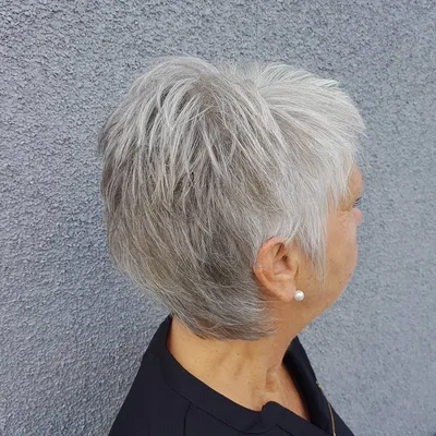 Стрижка на короткие волосы пенсионерам (58 лучших фото)