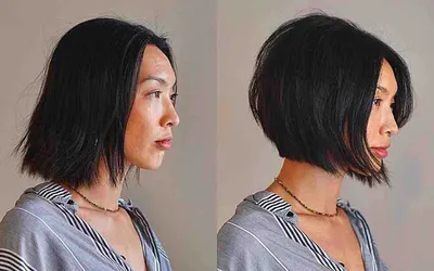 Стрижки для тонких волос фото до и после фото