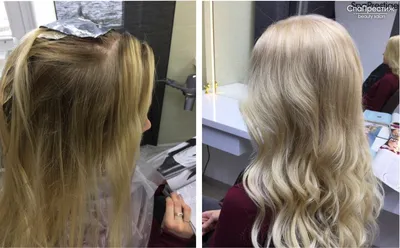 Окрашивание волос в два цвета на короткие волосы: самые популярные техники  2021 | Короткие стрижки, Укладка длинных волос, Идеи причесок