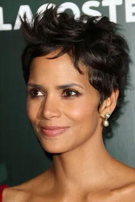 Halle Berry's Graceful Hair Style Hand Tied Super Natural Short Straight 4  Inches | Halle berry hairstyles, Short hair styles, Short sassy hair