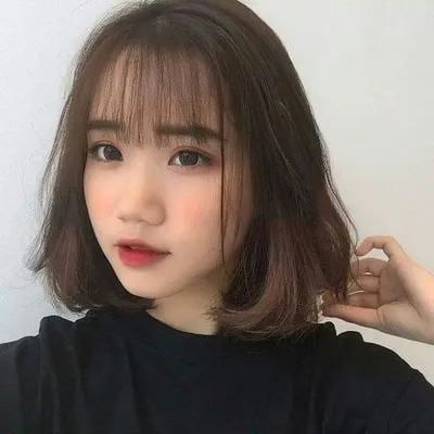 Pin oleh Lucy di cortes c | Rambut pendek dengan poni, Rambut ala korea,  Gaya rambut pendek