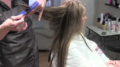 Стрижка и текстурирование нарощенных волос - YouTube