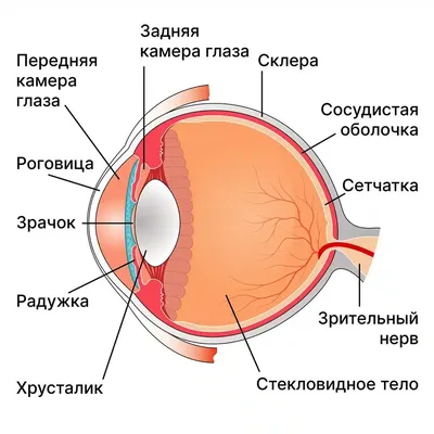 Строение глаза человека фото фото